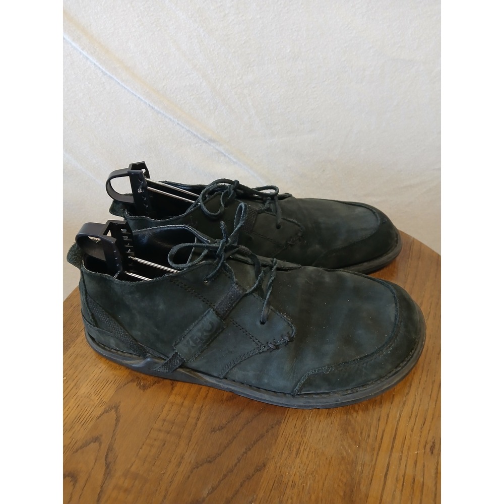 Xero coalton Chukka low leather booy shoe barefoot minimal black suede  mens 8